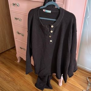 Free People Hailee Set - Mocha Brown